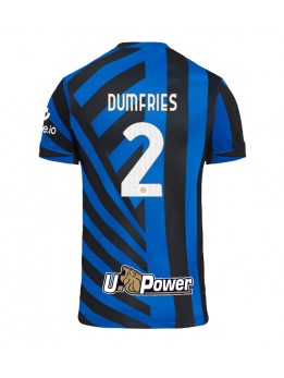 Inter Milan Denzel Dumfries #2 Replika Hemmakläder 2024-25 Kortärmad